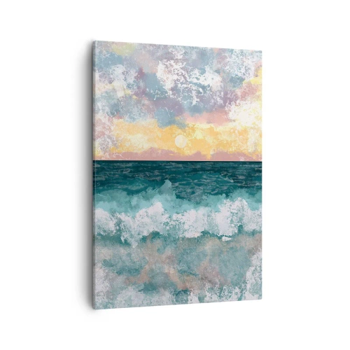 Canvastavla - Bild på duk - Vatten, ljus, luft - 50x70 cm