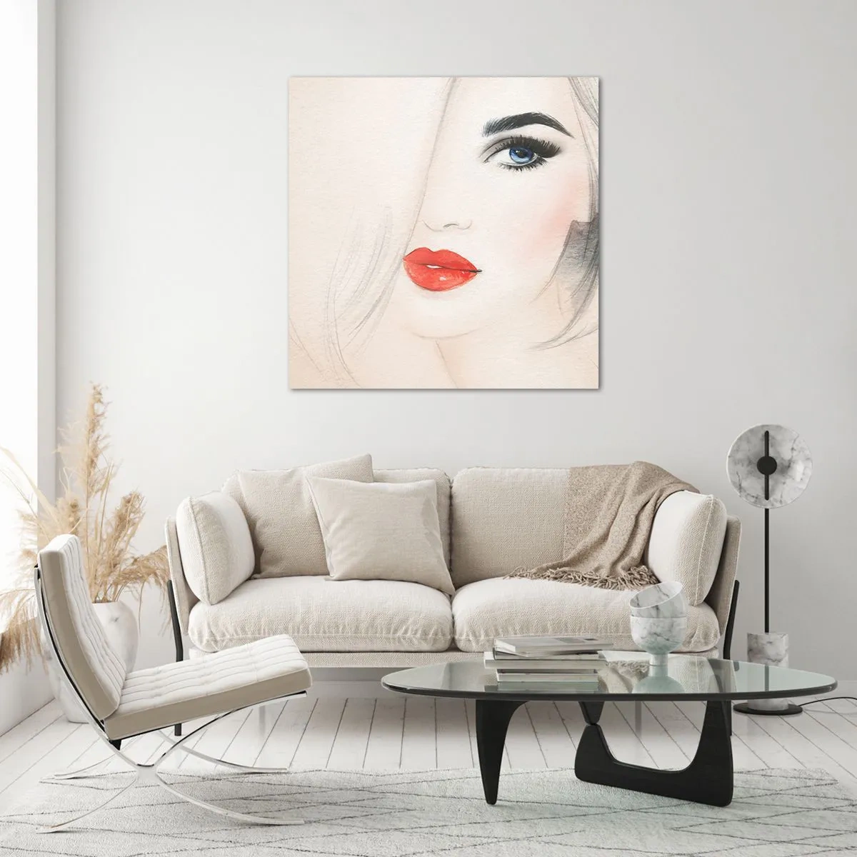 Glastavla - Bild på glas - Hypnotiserar och bedårar - 50x50 cm