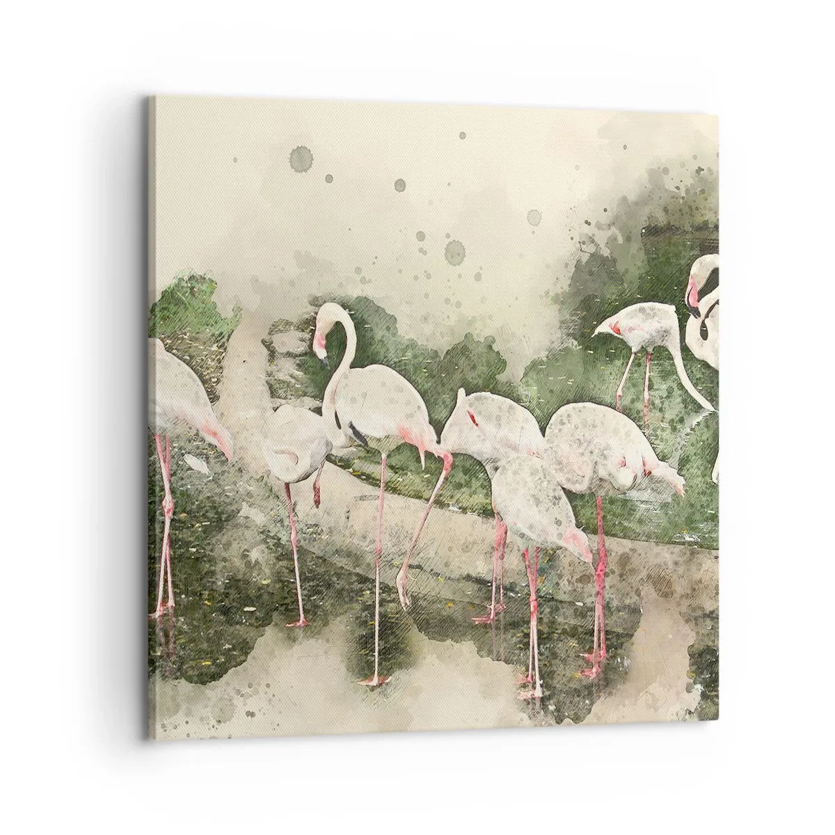 Canvastavla - Bild på duk - Exotisk dröm - 60x60 cm