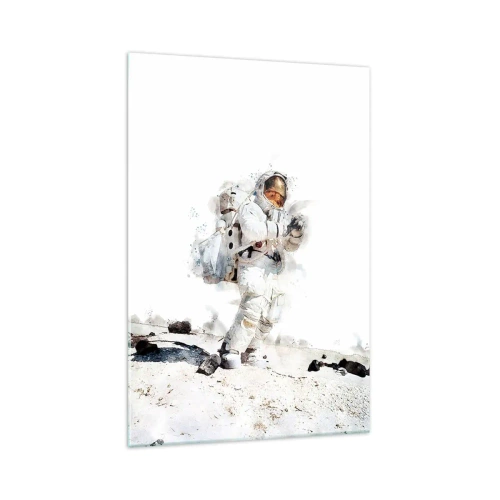 Glastavla - Bild på glas - Jordens sändebud - 70x100 cm