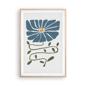 Affisch i ram av ljusek - Kvist till blomma - 61x91 cm