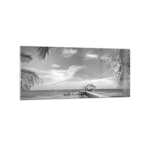Glastavla - Bild på glas - Minne eller dröm? - 120x50 cm
