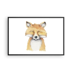 Affisch i svart ram - Rävens humör - 91x61 cm