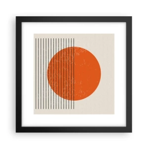 Affisch i svart ram - Alltid solen - 30x30 cm