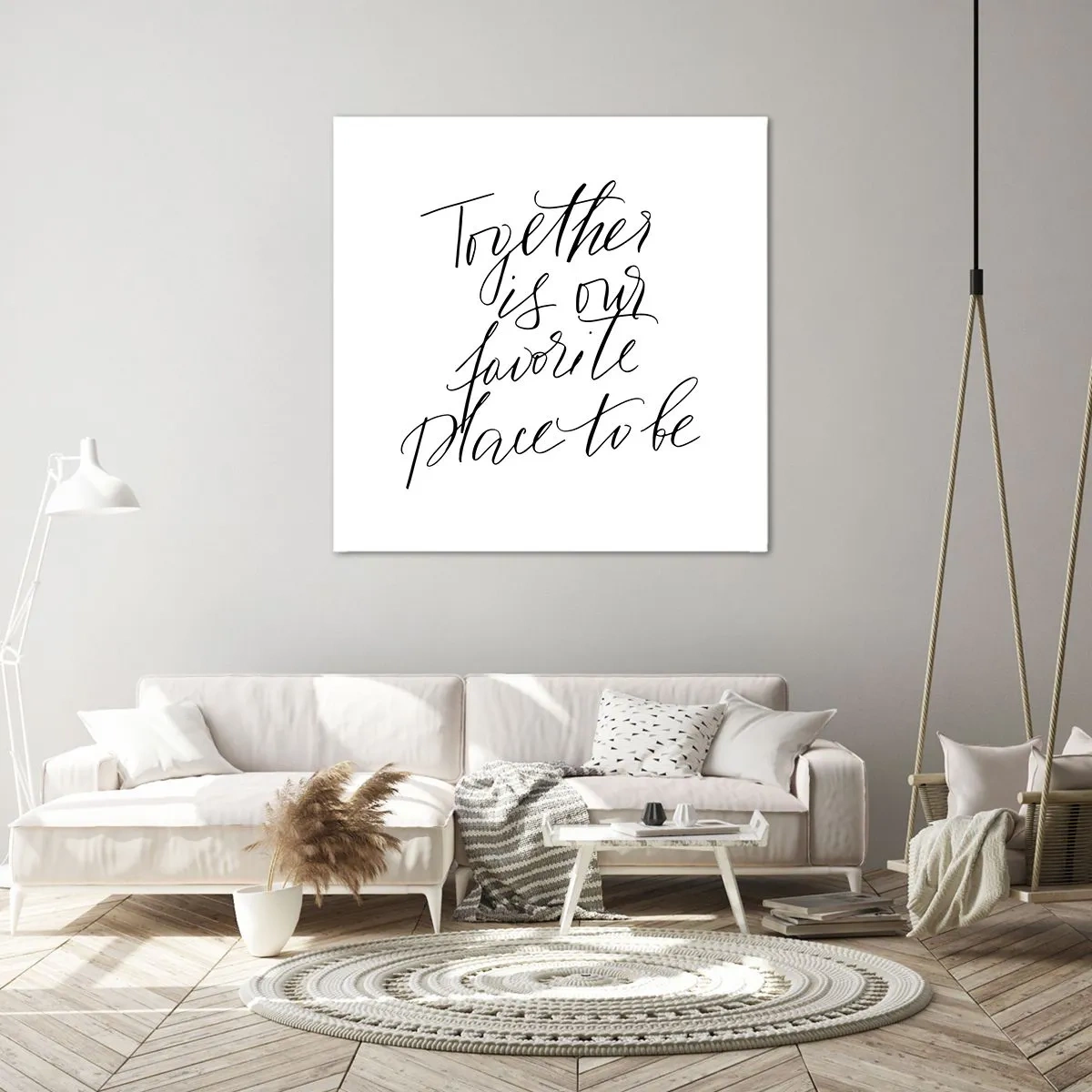 Canvastavla - Bild på duk - Känner du också det? - 70x70 cm