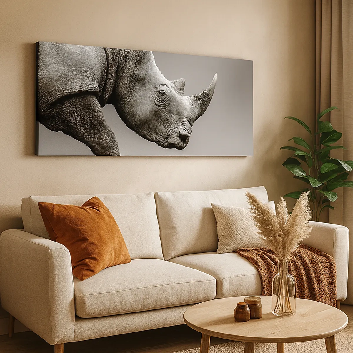 Canvastavla - Bild på duk - Ostoppbar kraft - 30x30 cm