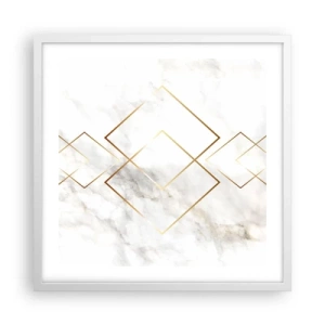 Affisch i vit ram - Utsikt över oändlighet - 50x50 cm