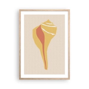 Affisch i ram av ljusek - Organisk abstraktion - tillväxt - 50x70 cm