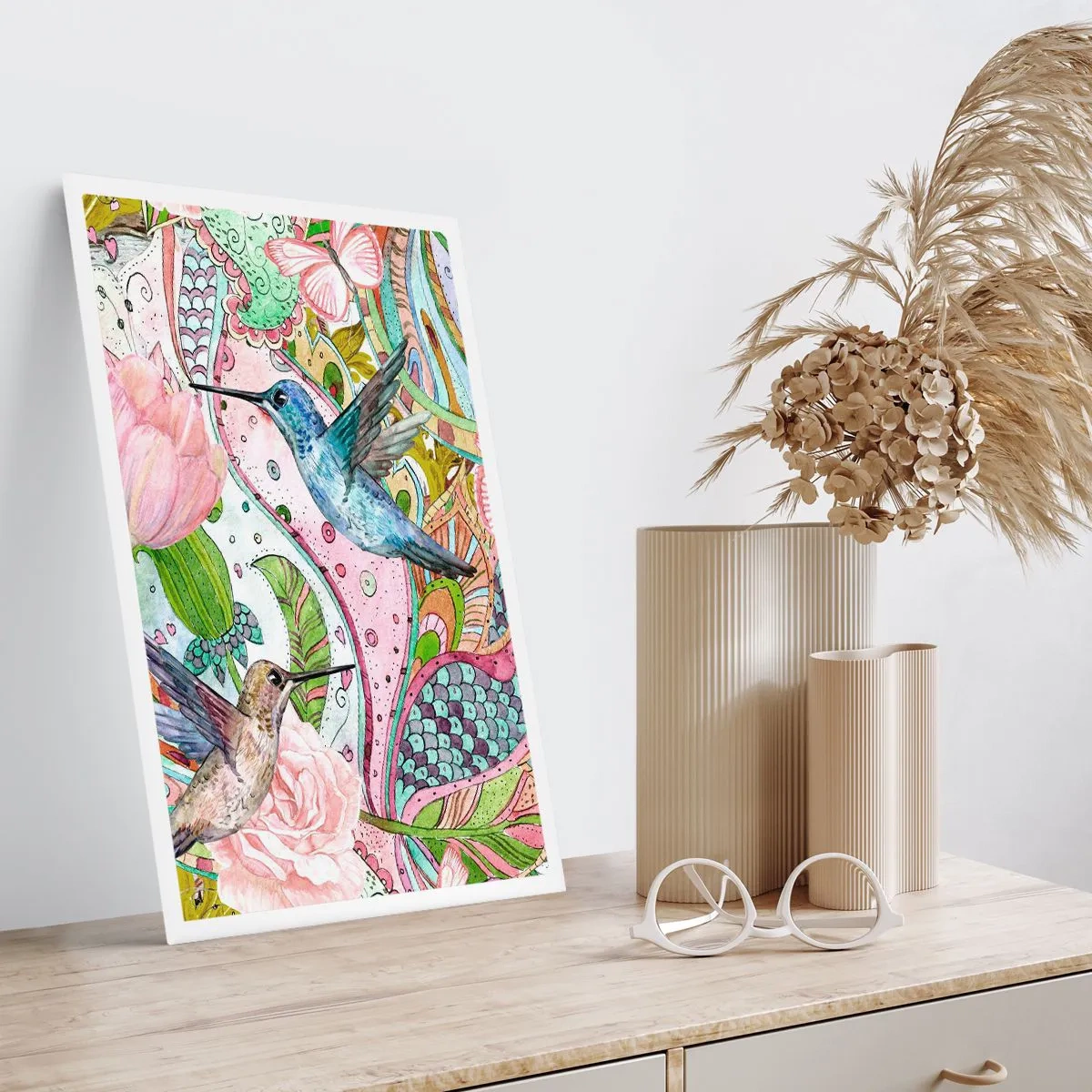 Affisch - Inbäddade i klätterväxter - 70x100 cm