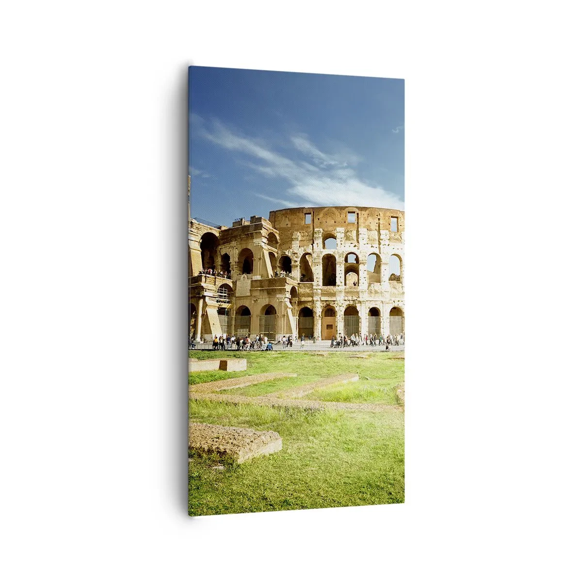 Canvastavla - Bild på duk - Vapnets klang hörs fortfarande - 65x120 cm