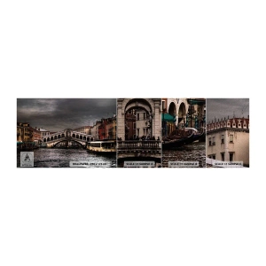 Provbit av fototapet Premium Sand - Ett löfte om en kväll i Venedig - Stad, Venedig, Bro - 100x30 cm