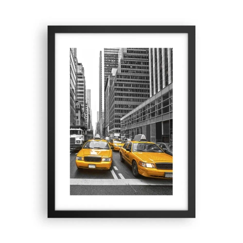 Affisch i svart ram - Vi färgar denna stad - 30x40 cm