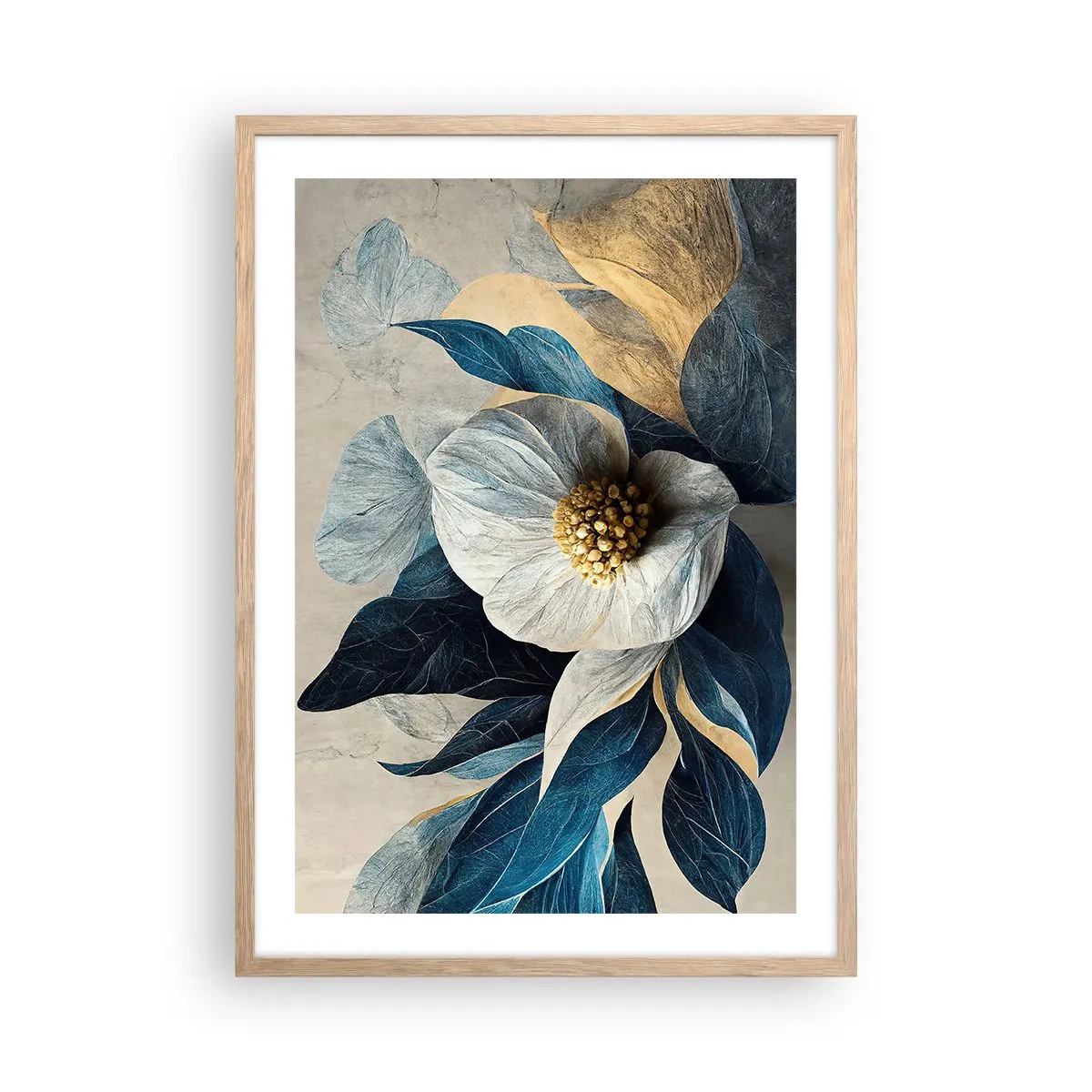 Affisch i ram av ljusek - Har ett hjärta av guld - 50x70 cm