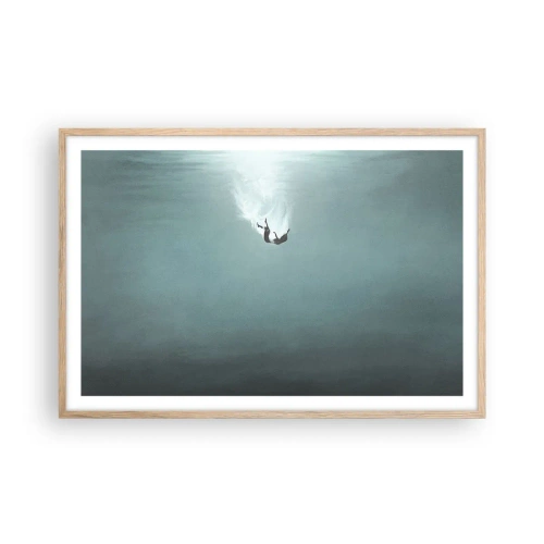 Affisch i ram av ljusek - I havets famn - 91x61 cm
