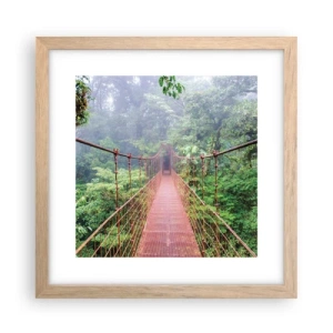 Affisch i ram av ljusek - Upphängd i trädkronorna - 30x30 cm