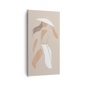 Canvastavla - Bild på duk - Mode är lek - 65x120 cm