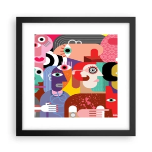 Affisch i svart ram - Vi är från Picasso - 30x30 cm