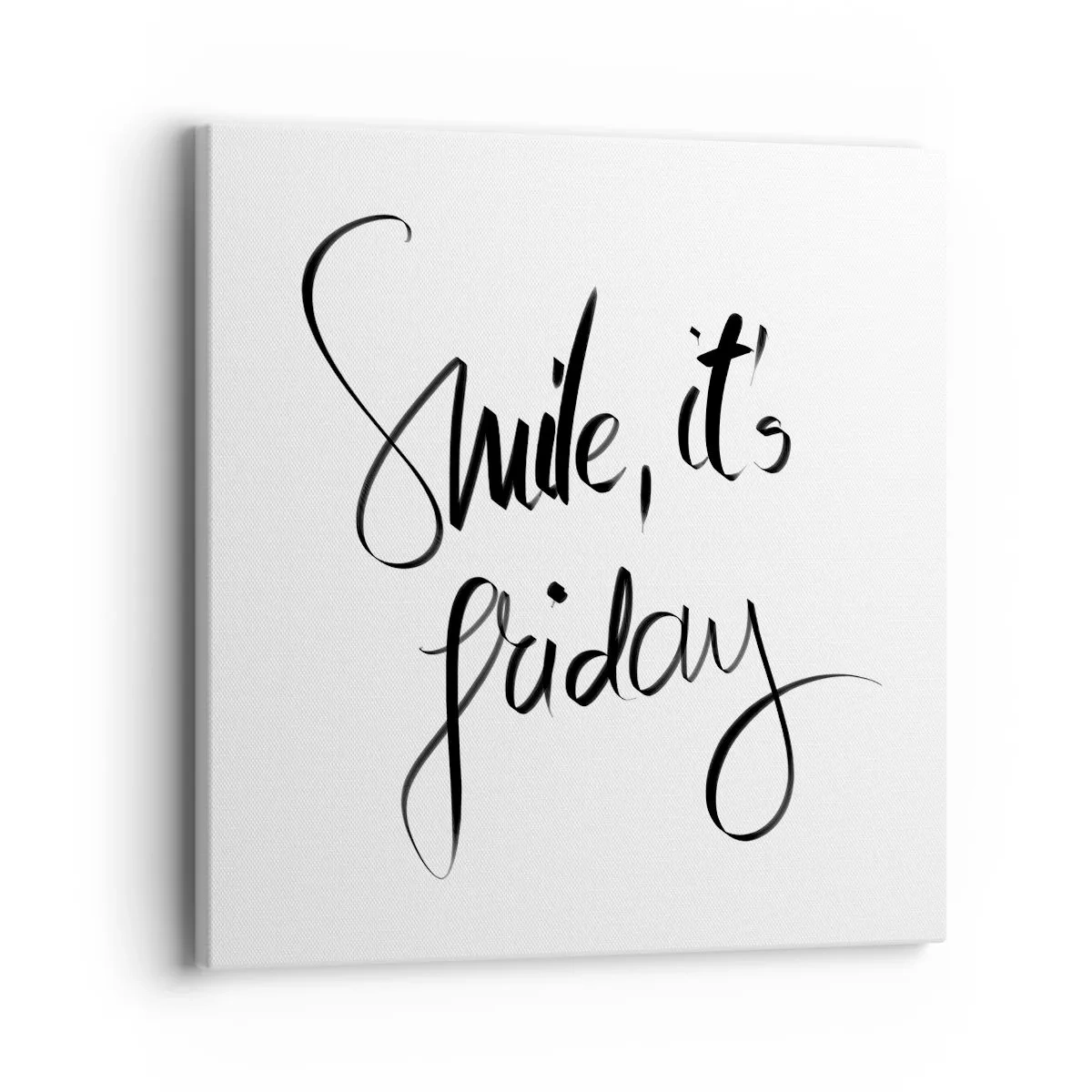 Canvastavla - Bild på duk - Riktig glädje - 40x40 cm