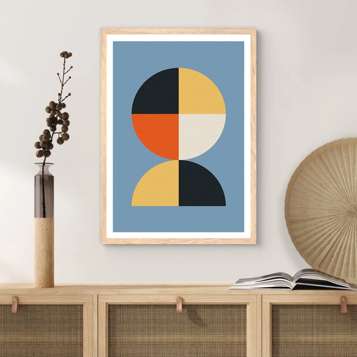 Affisch i ram av ljusek - Titta och räkna - 70x100 cm