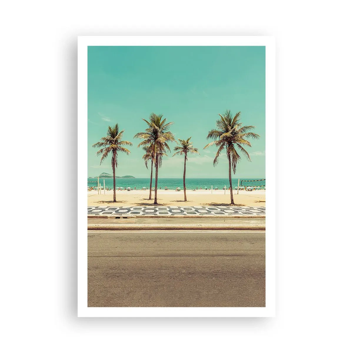 Affisch - På stranden - 70x100 cm