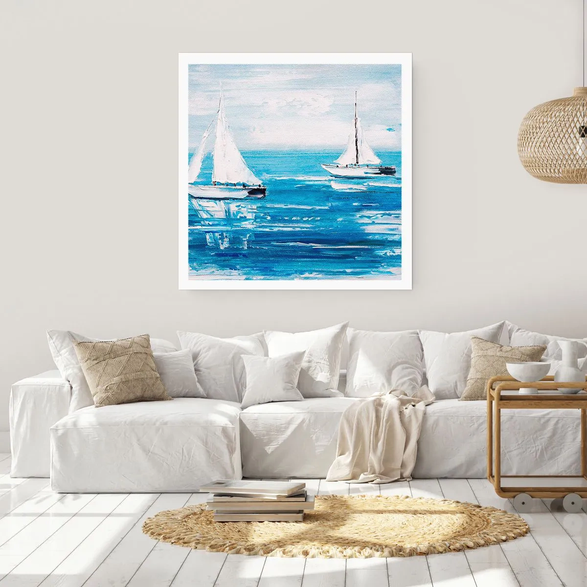 Affisch - Med en vän vid din sida - 60x60 cm