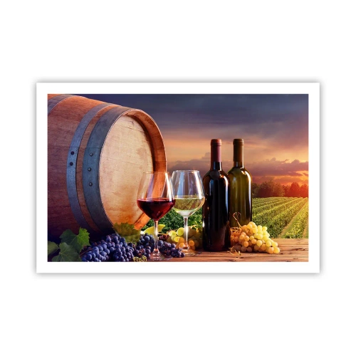 Affisch - Här smakar livet - 91x61 cm