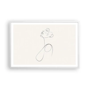 Affisch i vit ram - Förvirrad i drömmarna - 91x61 cm