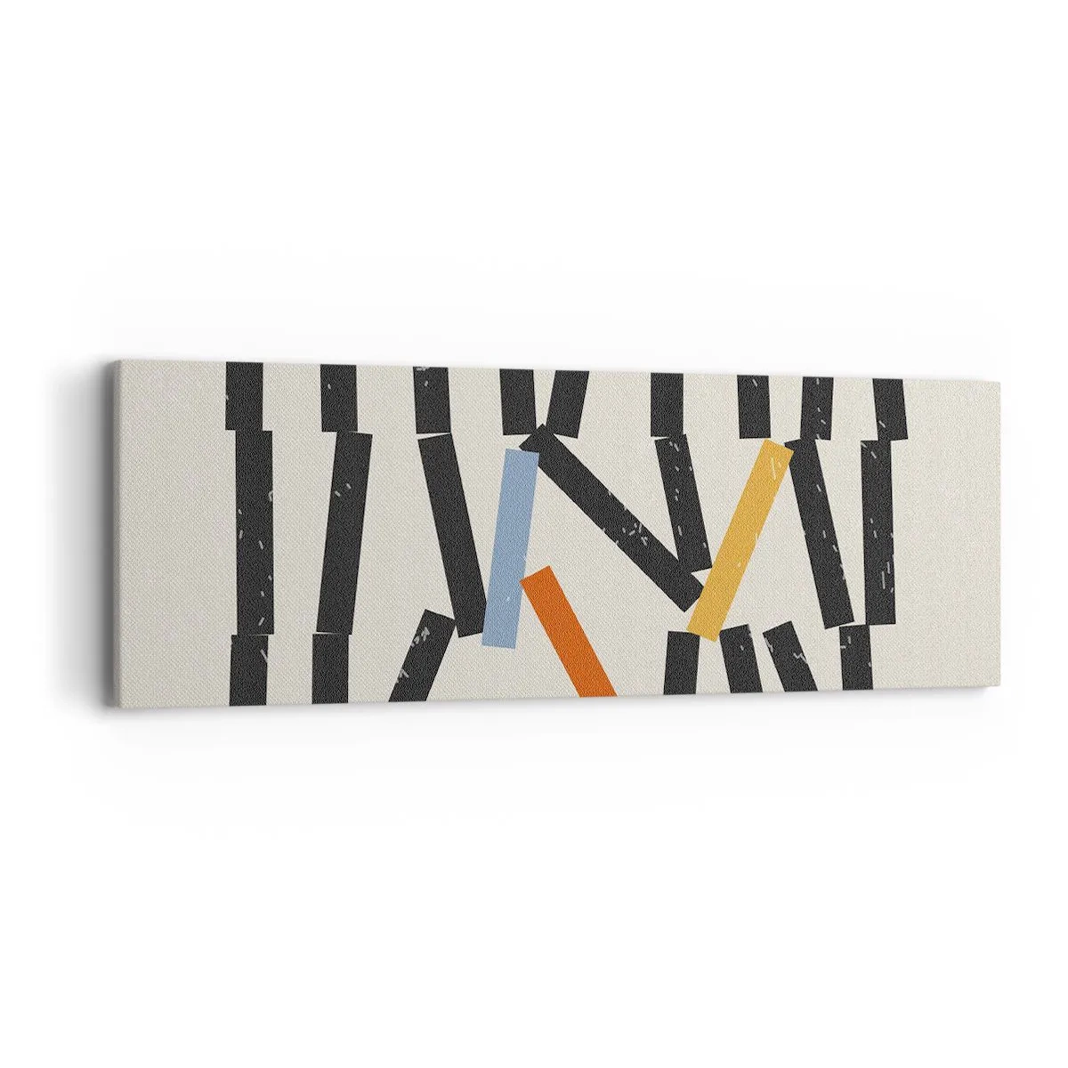 Canvastavla - Bild på duk - Domino - komposition - 90x30 cm