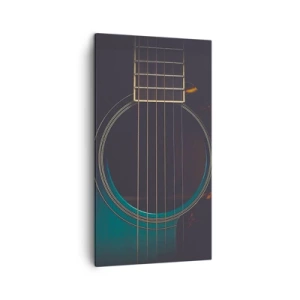 Canvastavla - Bild på duk - Ett ögonblick innan det ljuder - 45x80 cm