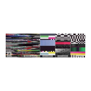 Provbit av fototapet Premium Canvas - Verklighetens kontrollbild - Abstraktion, Bit, Digitalt brus - 100x30 cm