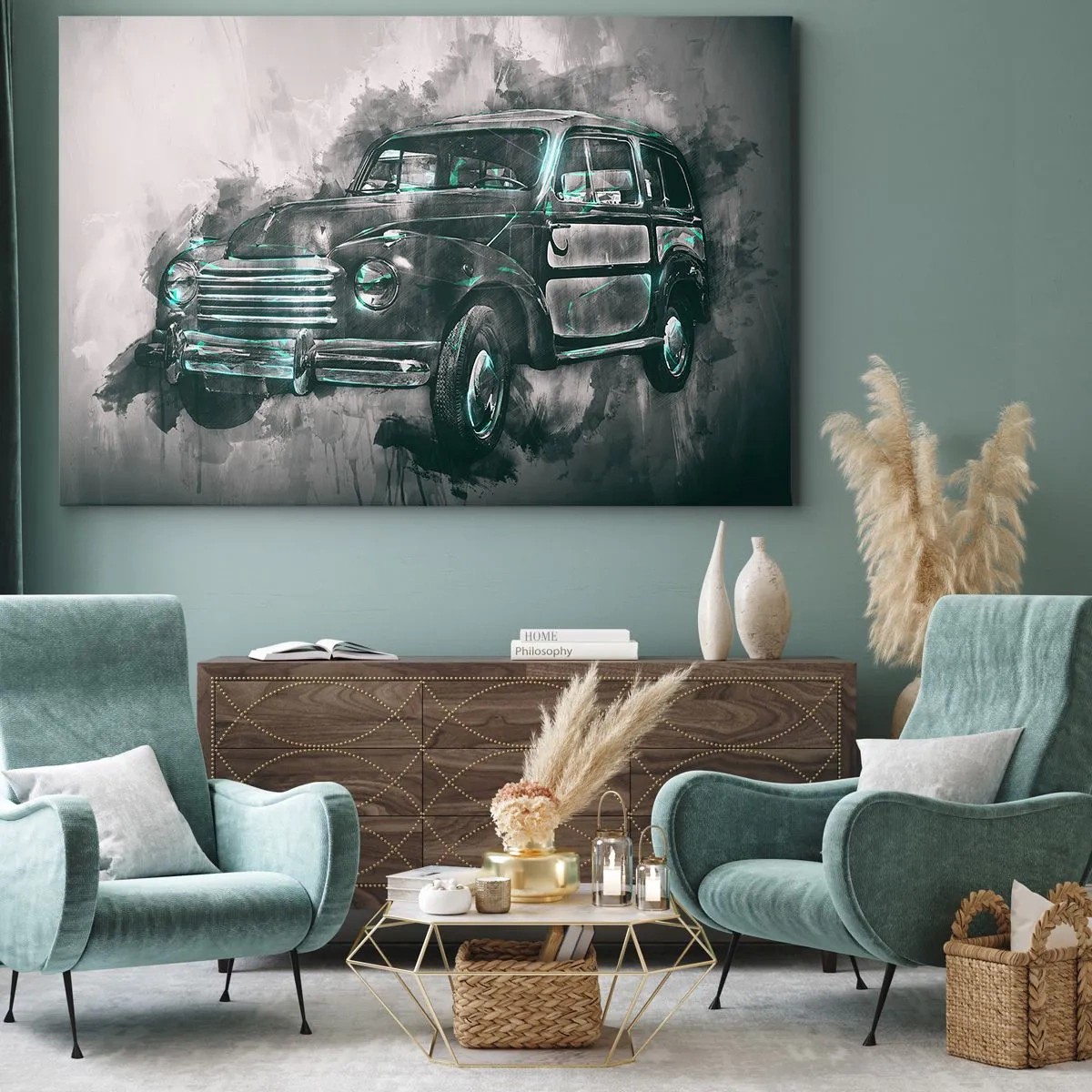 Canvastavla - Bild på duk - Ärad föregångare - 120x80 cm