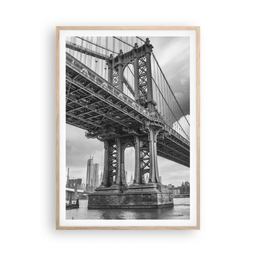 Affisch i ram av ljusek - Till stadens hjärta - 70x100 cm