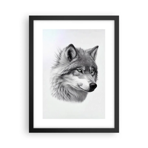 Affisch i svart ram - Alfa - utan tvekan - 30x40 cm
