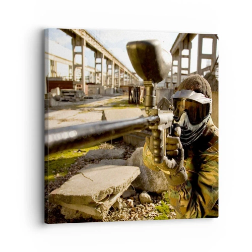 Canvastavla - Bild på duk - Du kan också bli hjälte - 30x30 cm