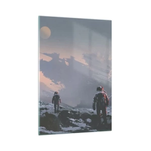 Glastavla - Bild på glas - Under en okänd stjärna - 80x120 cm