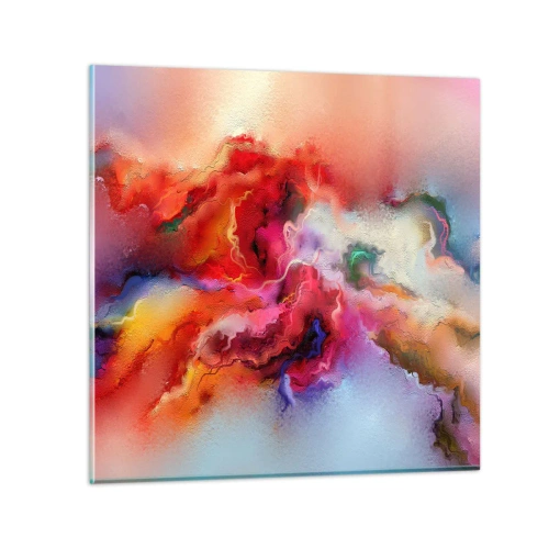 Glastavla - Bild på glas - Fåna drömmarna - rök - 60x60 cm