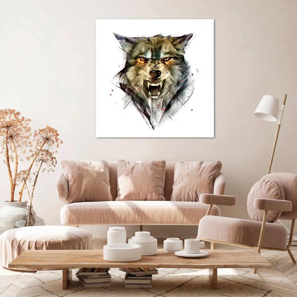 Canvastavla - Bild på duk - Stå stilla! - 40x40 cm