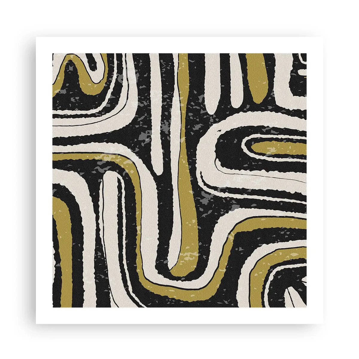 Affisch - Komposition: stråk och gränder - 60x60 cm