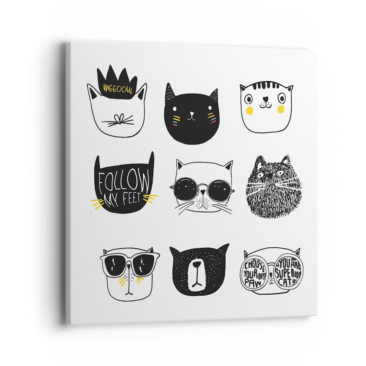 Canvastavla - Bild på duk - Varje annorlunda - 40x40 cm