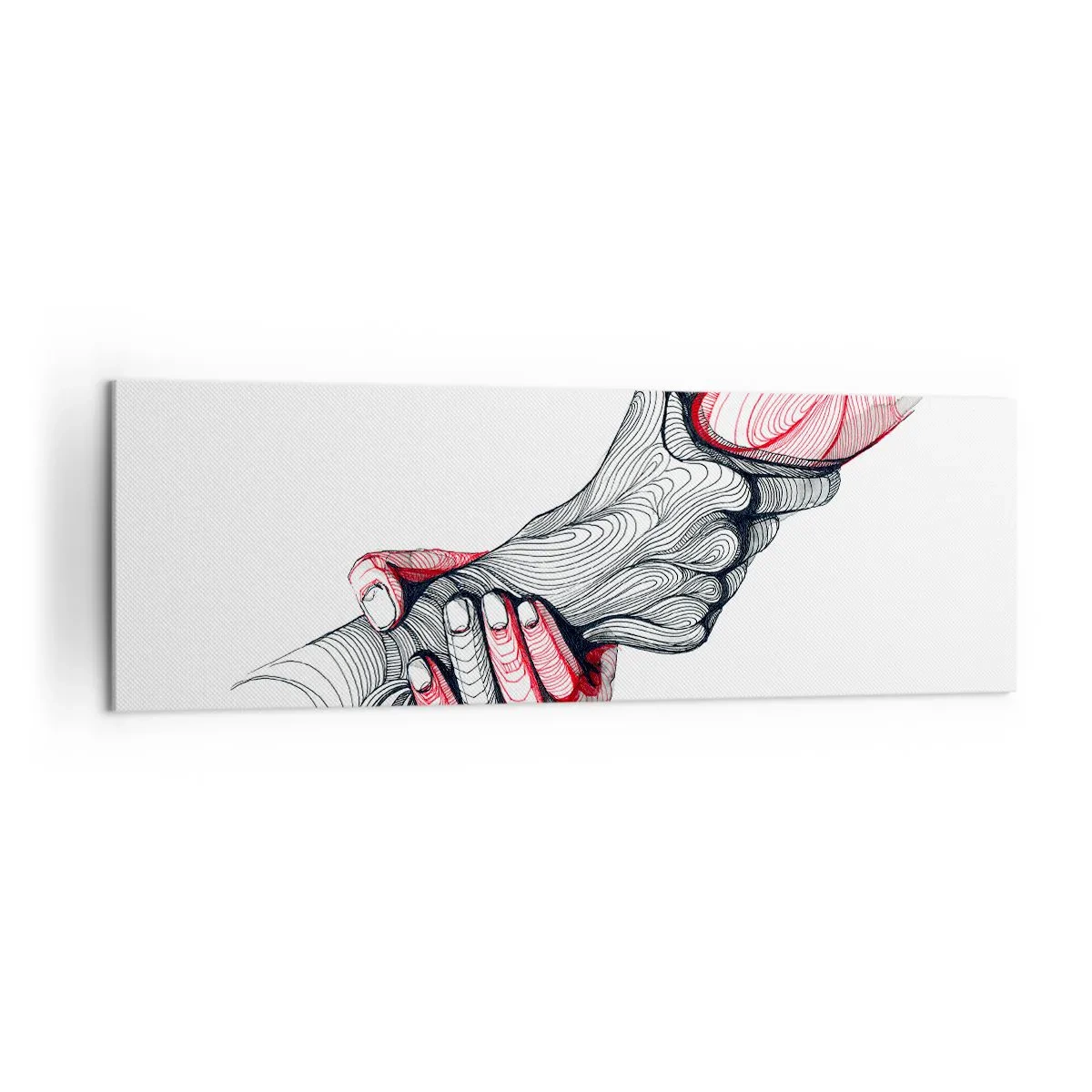 Canvastavla - Bild på duk - Du är i goda händer - 160x50 cm