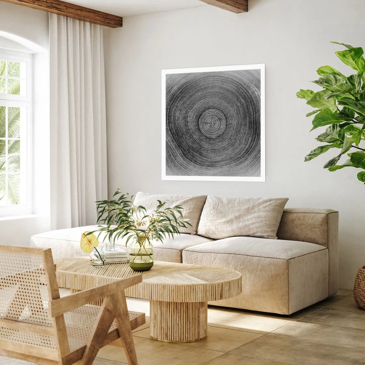 Affisch - Ett tecken i tiden - 40x40 cm