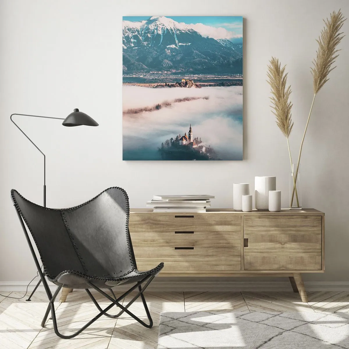 Glastavla - Bild på glas - Sagans början - 50x70 cm