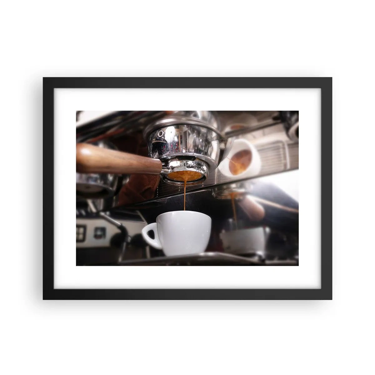 Affisch i svart ram - En bra stund på dagen - 40x30 cm