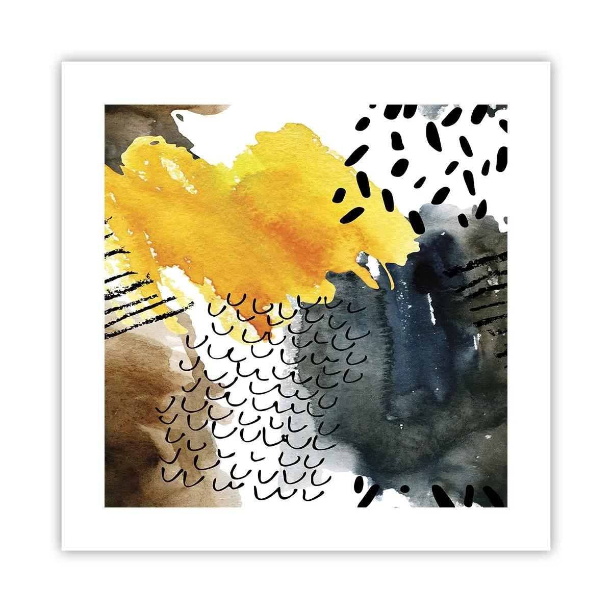 Affisch - Elementens möte - 40x40 cm