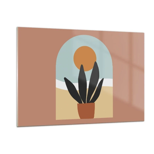 Glastavla - Bild på glas - Små glädje - 120x80 cm