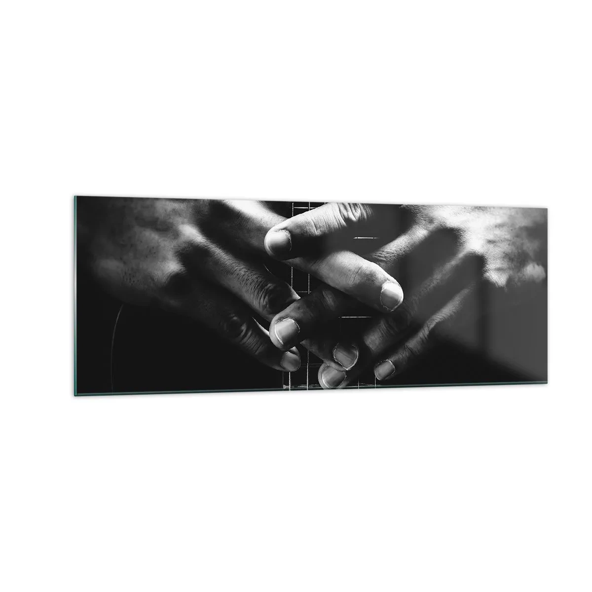 Glastavla - Bild på glas - Artistens bön - 140x50 cm