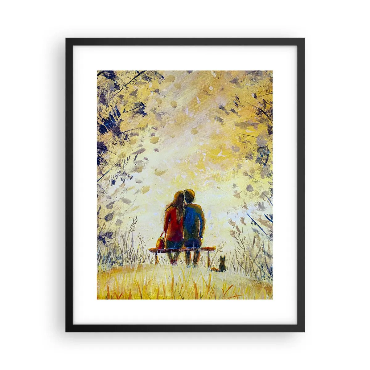 Affisch i svart ram - Magisk stund - 40x50 cm
