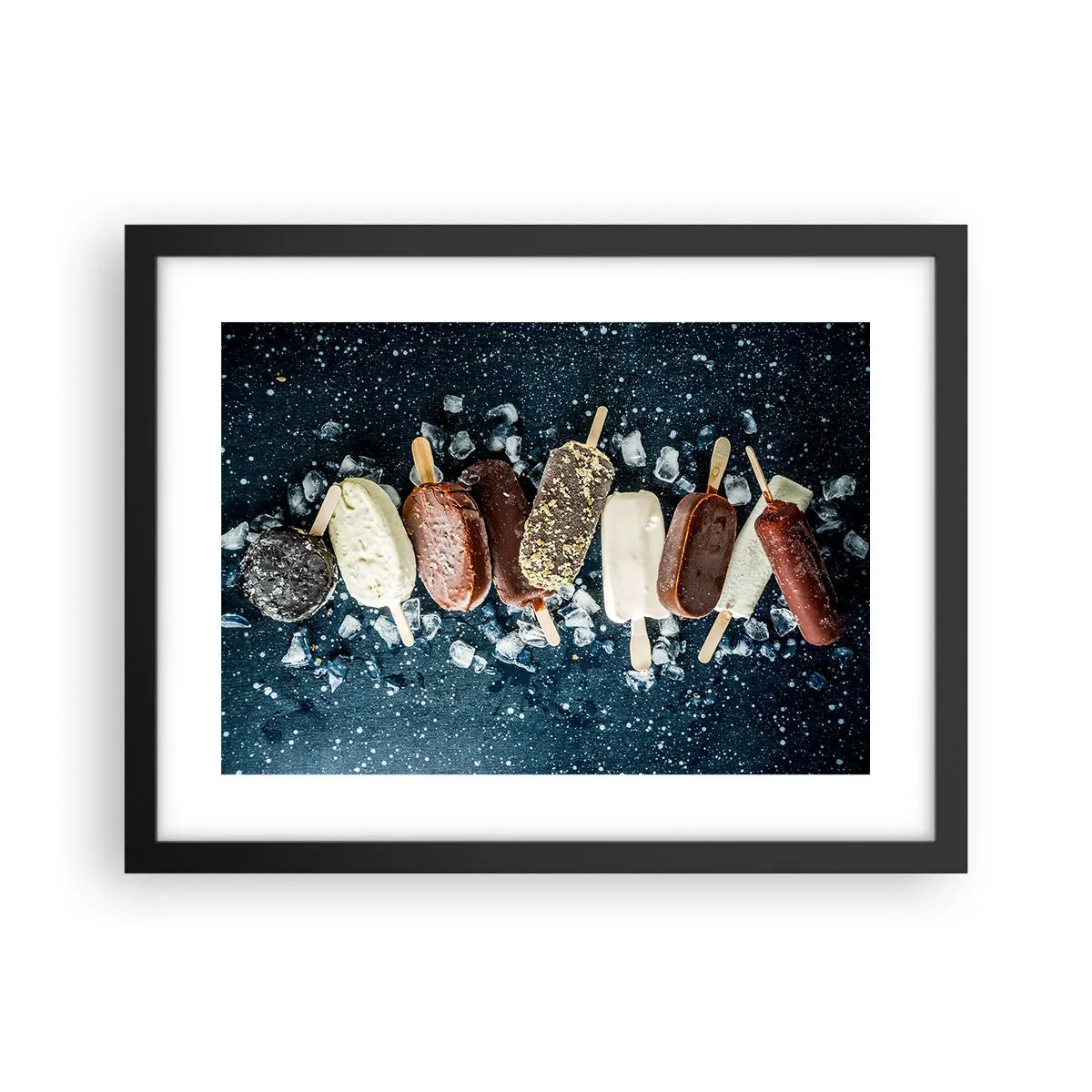 Affisch i svart ram - Smak av varm sommar - 40x30 cm