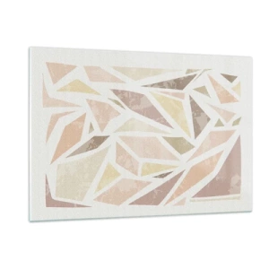 Glastavla - Bild på glas - Komposition av färgat glas - 120x80 cm