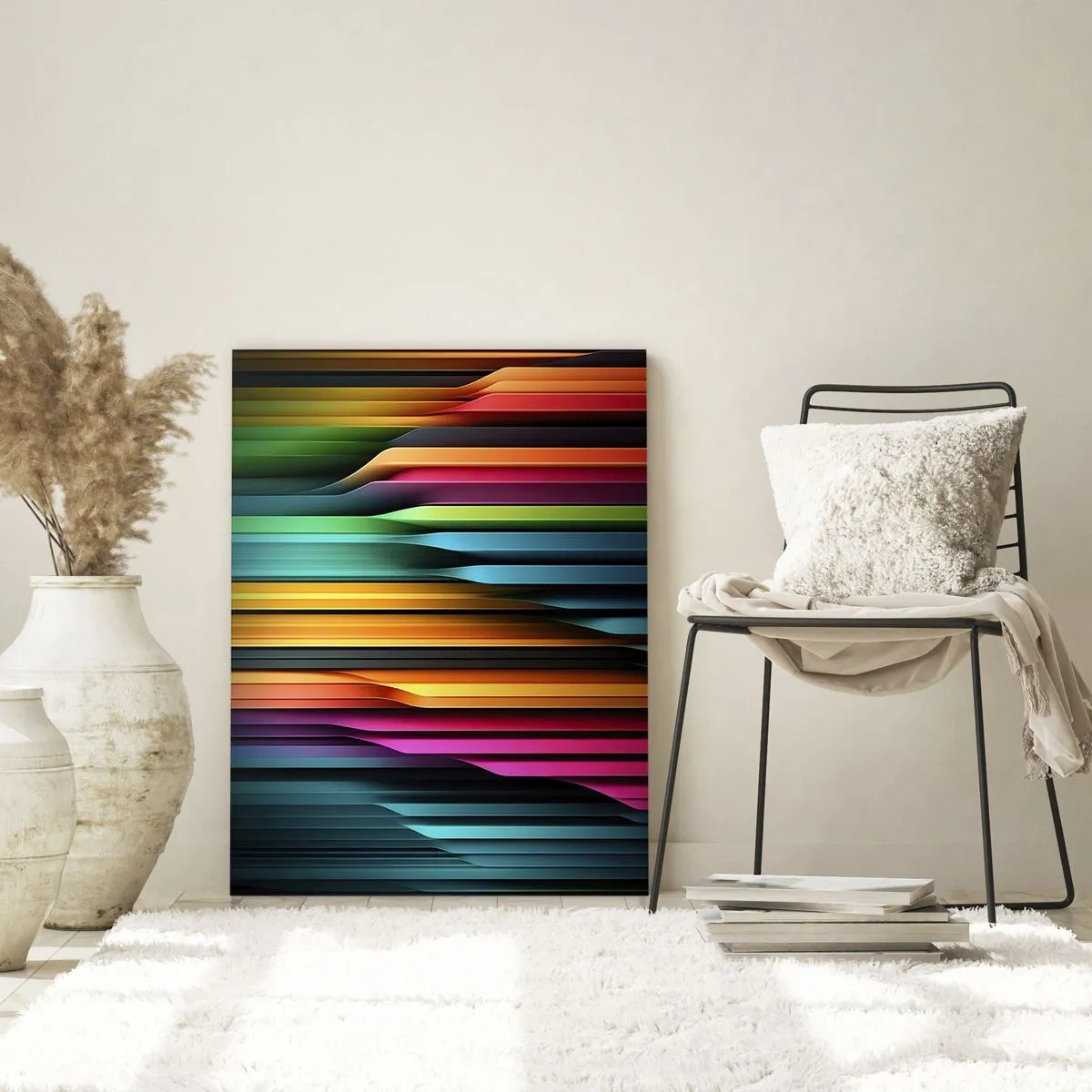 Glastavla - Bild på glas - Lysande orgel - 70x100 cm